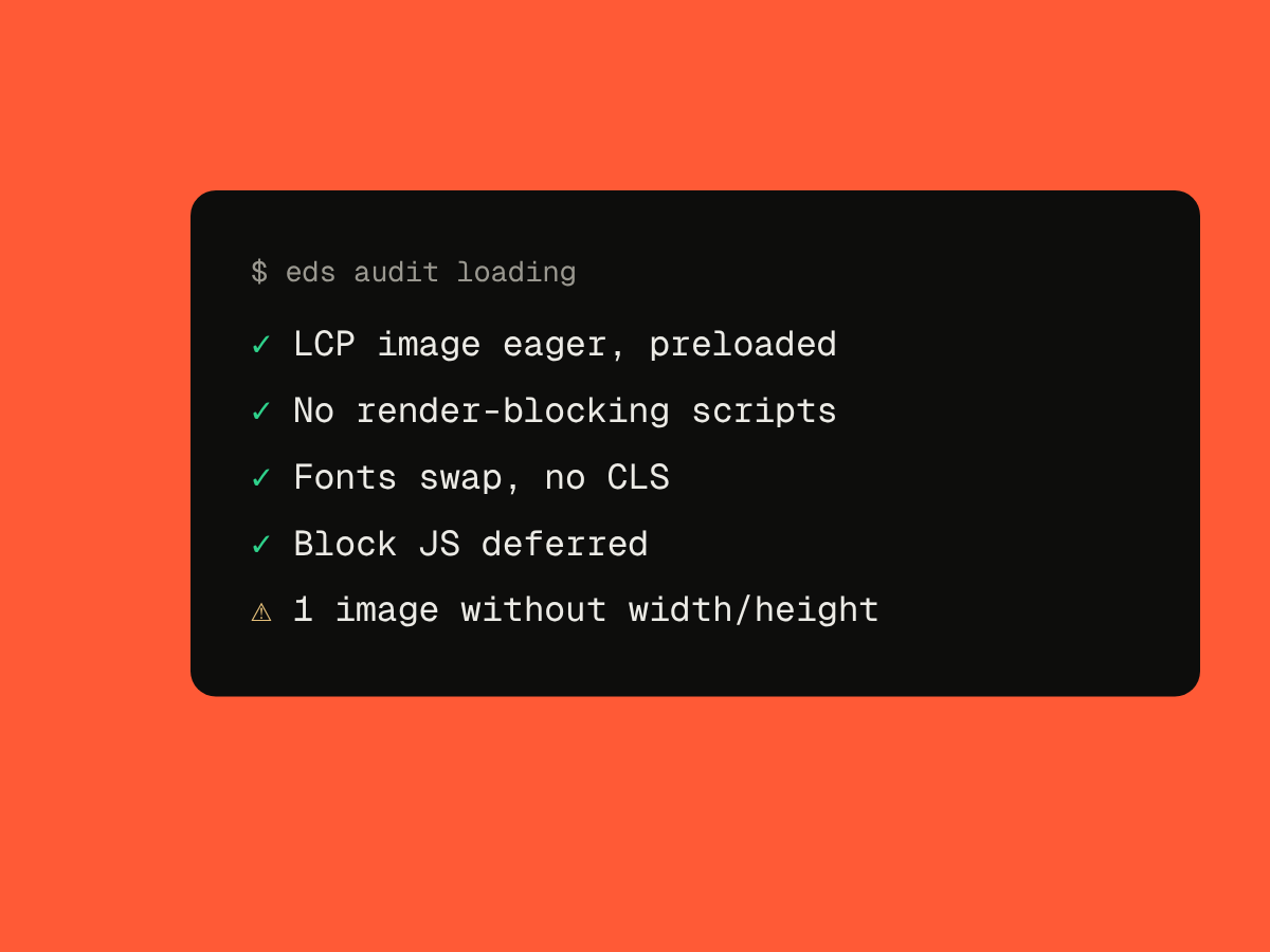 Loading audit results in a terminal